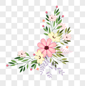 花卉边框装饰图片素材