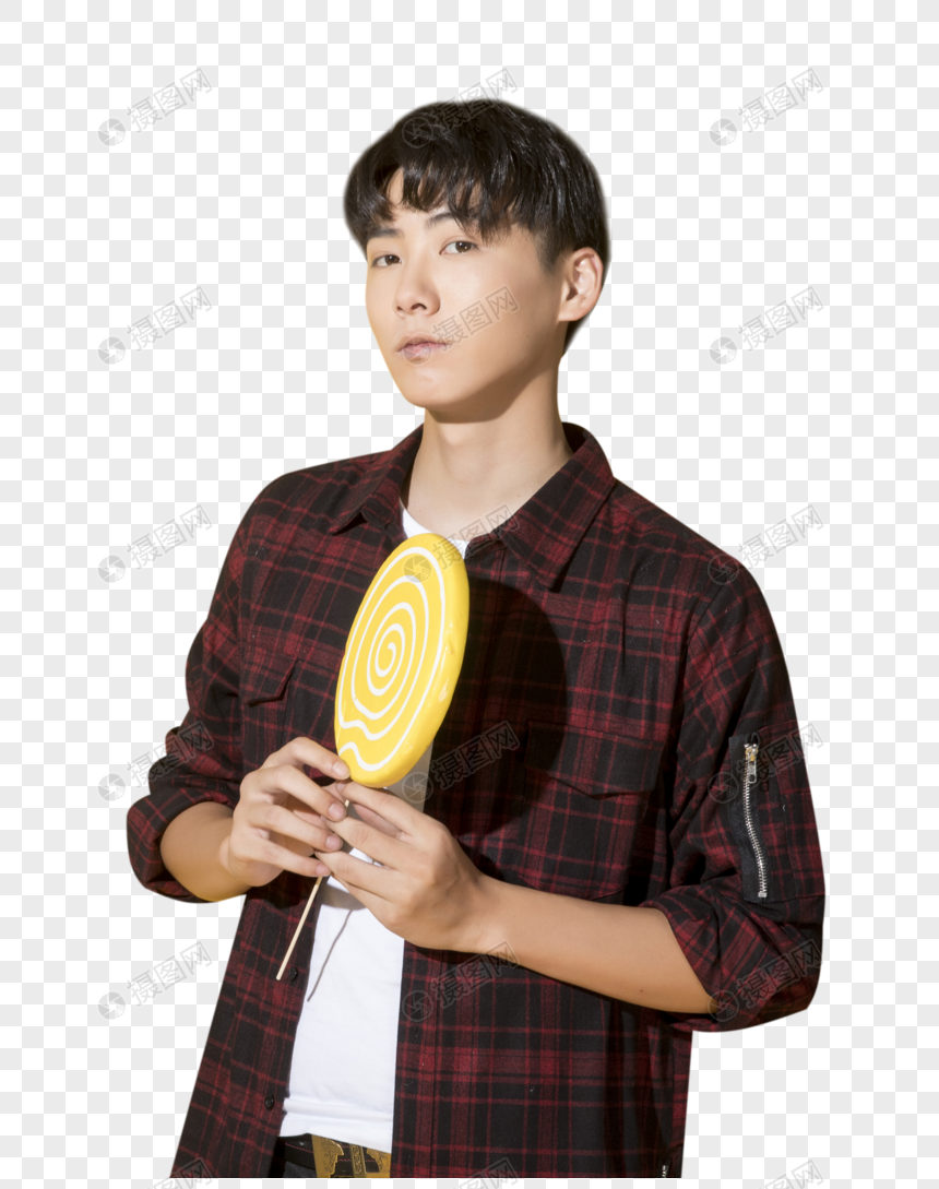 青年男性手拿棒棒糖元素素材下载 正版素材 摄图网 青年男性手拿棒棒糖元素素材下载 正版素材 摄图网
