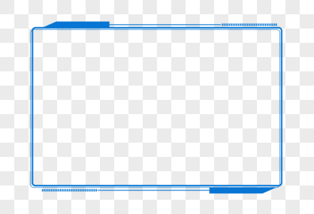 科技边框蓝色精美边框高清图片