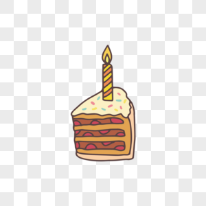 三角夹层生日蛋糕图片