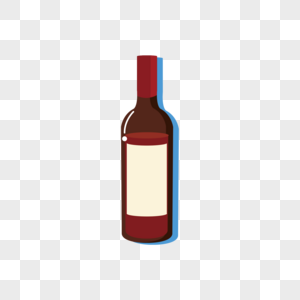 一瓶红酒图片
