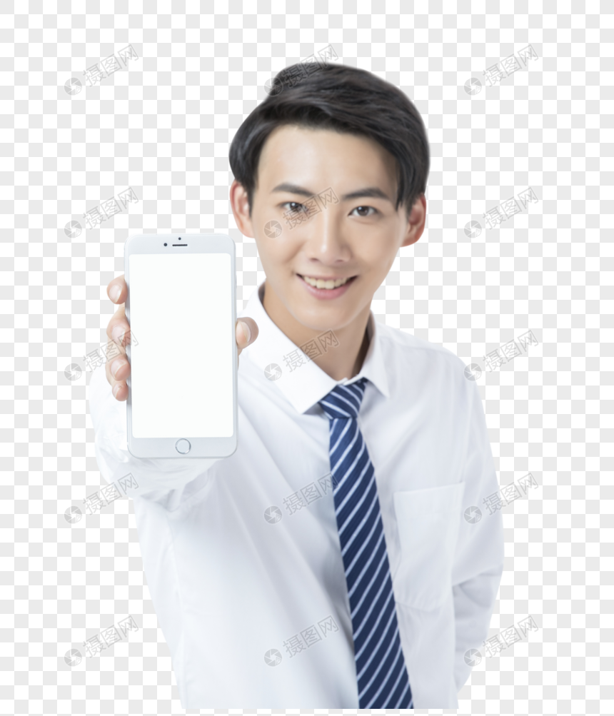 手拿电话的商务男性元素素材下载 正版素材 摄图网