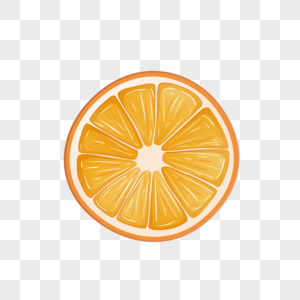 半个橙子橙子果肉高清图片