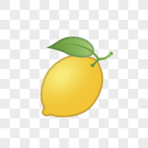 柠檬水彩柠檬高清图片