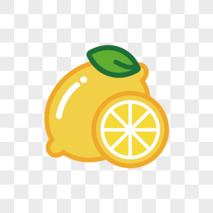 柠檬黄色水彩高清图片