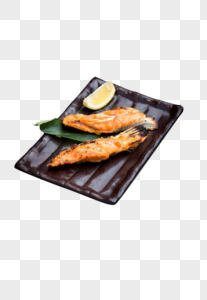 日本料理炭烤大虾图片