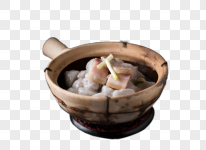 砂锅芋儿肉元素儿菜高清图片