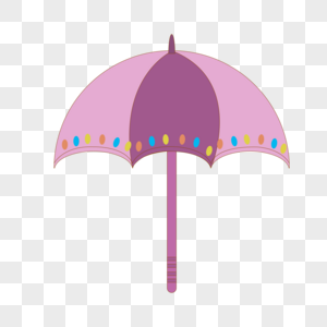圆点紫伞图片
