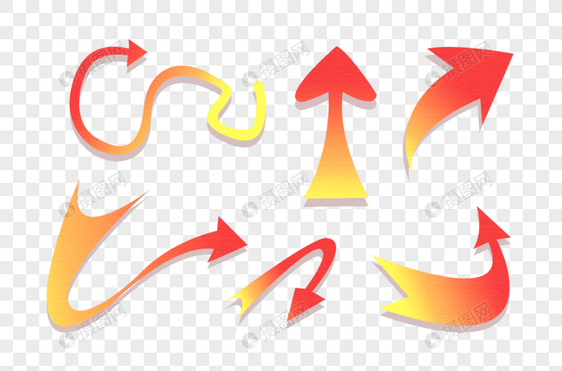 大气通用创意红色箭头设计图片
