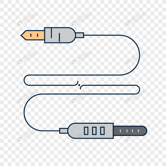 数据线连接线互联网相关图标元素图片