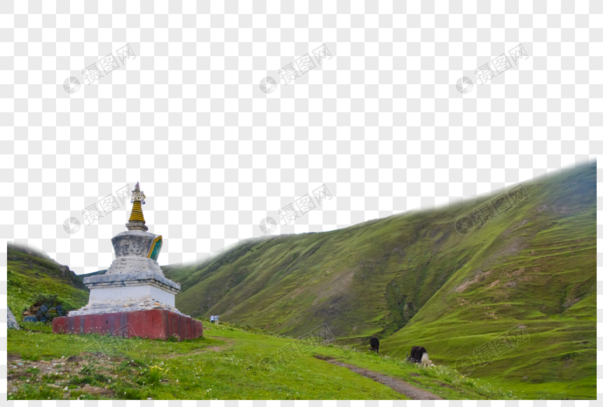 西藏白塔图片