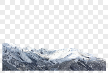 雪山冬天山脉高清图片