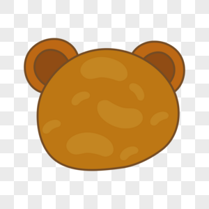 棕熊修饰棕熊头高清图片