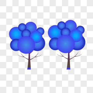 蓝色树底纹蓝色植物底纹高清图片