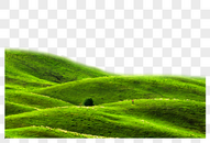 绿色延绵小山丘图片