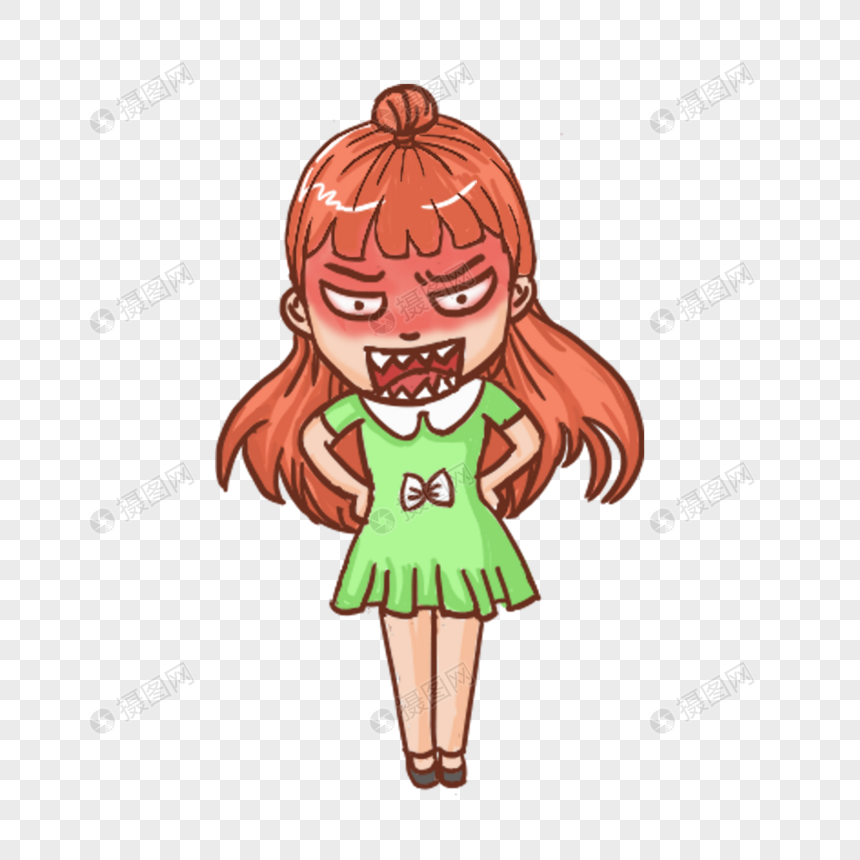 发怒的女孩