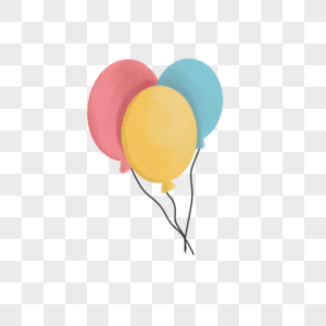 三只气球图片