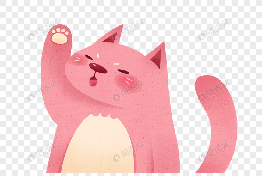 手绘可爱猫咪元素素材下载 正版素材 摄图网