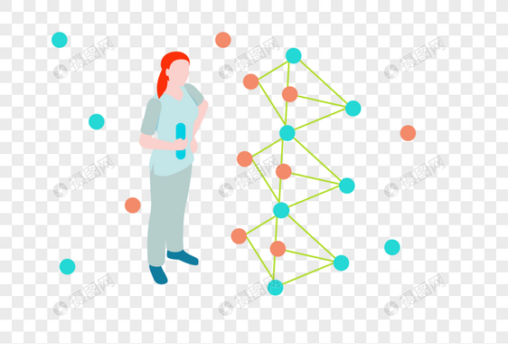 基因DNA研究元素图片