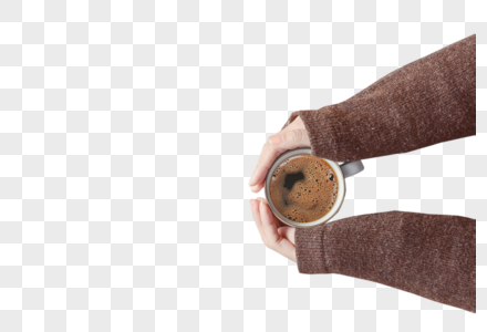 手握咖啡图片