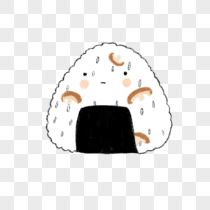 手绘饭团君图片