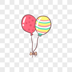 卡通气球漂浮的气球高清图片