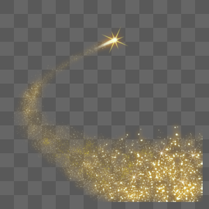 金色流星流星横幅高清图片