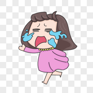 泪奔小孩图片素材