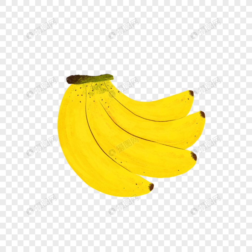 香蕉插画元素素材图片