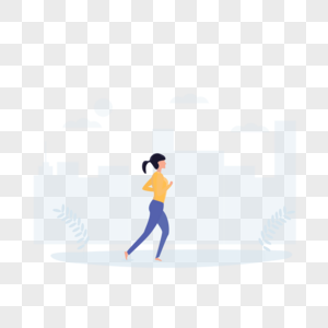 女生跑步健身图片