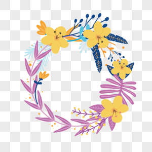 温馨花卉母亲节边框花边高清图片