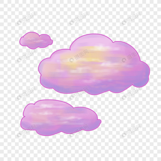 棉花云朵图片
