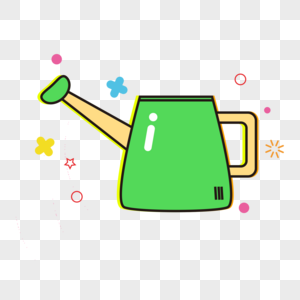 浇花卡通图片