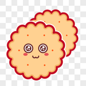 矢量卡通圆形饼干图片素材