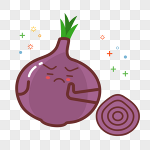 蔬菜图标矢量卡通洋葱素材