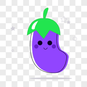紫色可爱MBE茄子图片