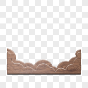 木板木纹材质云朵边框元素图片