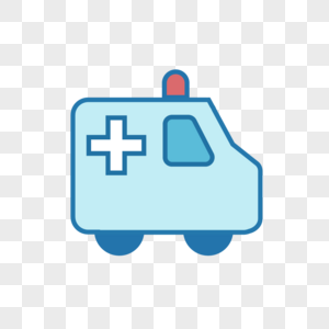 矢量救护车icon图标图片