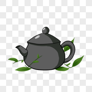 茶壶清明黑沙壶高清图片