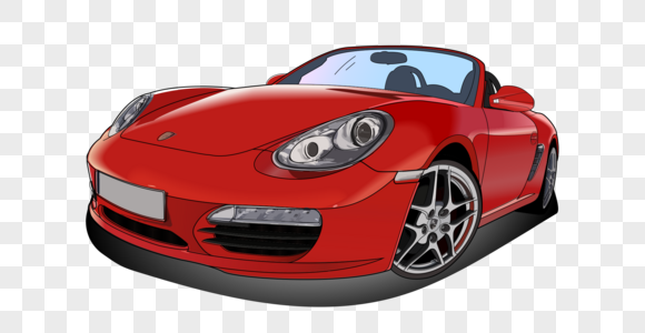 汽车红色汽车高清图片