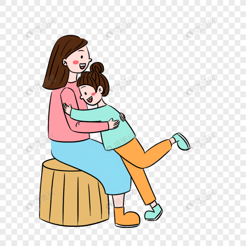 Gambar Kartun Ibu Dan Anak Berpelukan Gambar Kartun