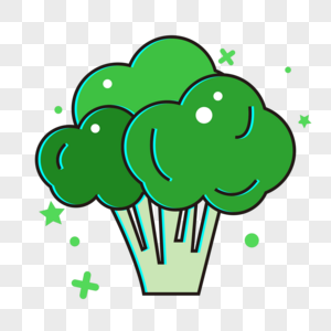 不喜欢吃花菜的胖子挑食的男孩背景  |创意教育儿童教育花菜插画