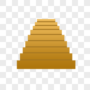 向上台阶金字塔图片
