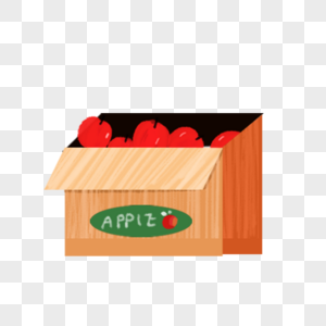 一箱苹果图片