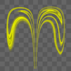 黄色光效图片