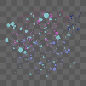 彩色水彩颜料喷溅效果高清图片