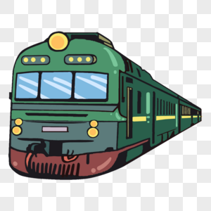 绿皮火车铁路道钉高清图片