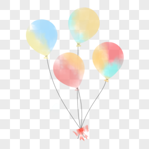 彩色气球平铺底纹图片