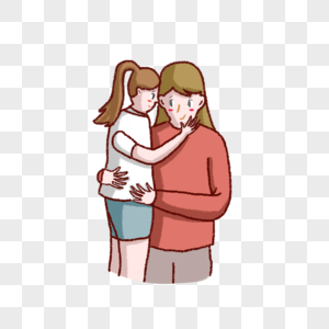 母亲节女儿拥抱妈妈图片