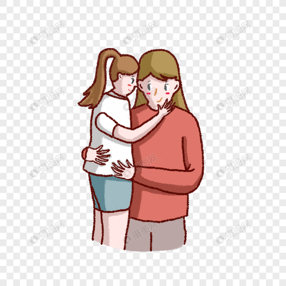 母亲节女儿拥抱妈妈图片